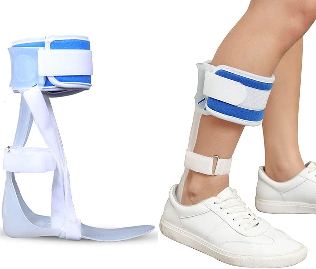 Ankle Foot Support Splint Brace for Stroke Nerve Injury Orthosis Foot Position Relieve Pressure Fits for Right/Left Men & Women (Left L) (Left Large)