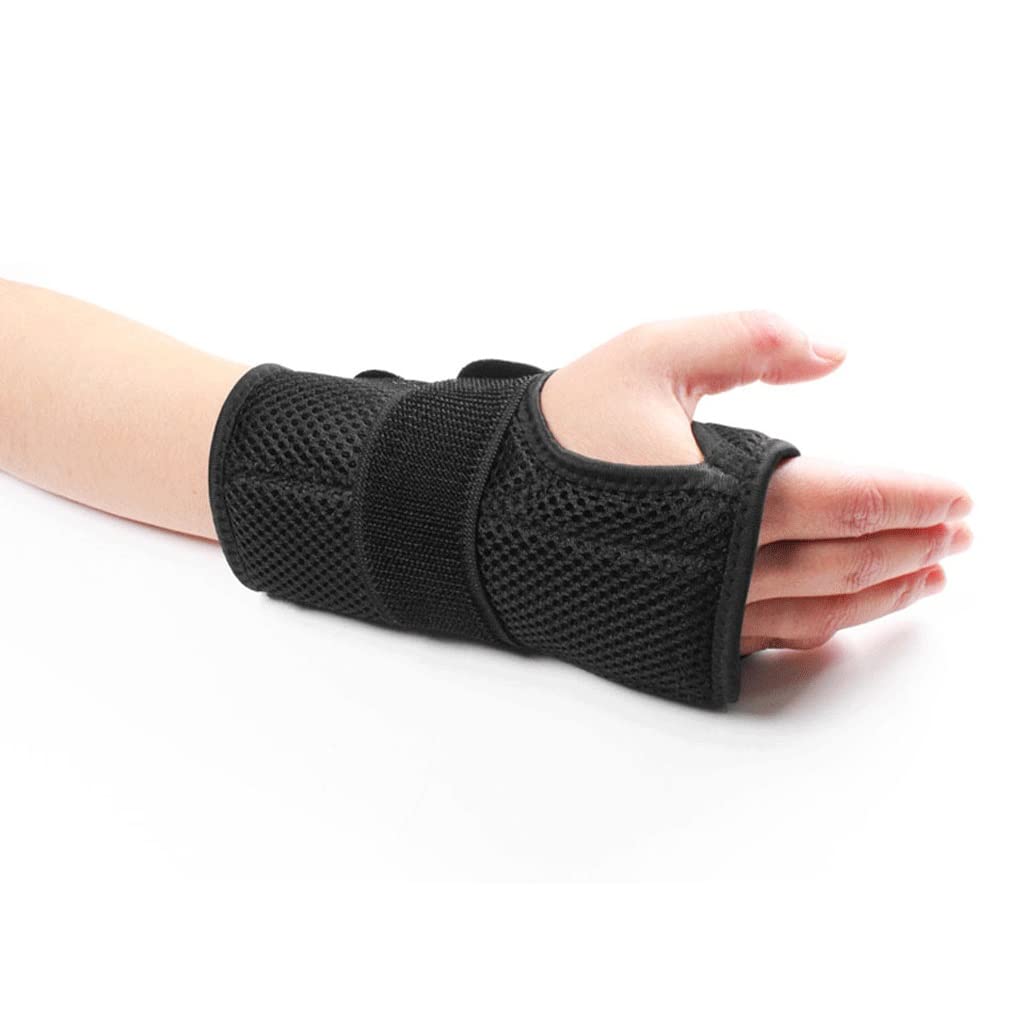 Splint Bracer Belt Carpal Tunnel Hand Wrist Support Brace Useful Breathable Mesh Bandage Wrist Protecto(Right,L)