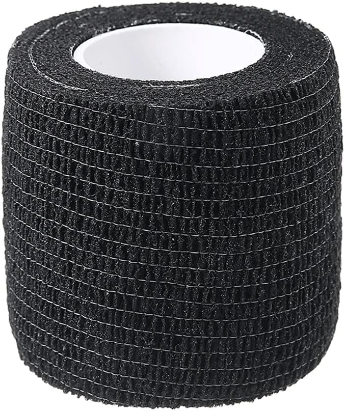 6 pcs Sport Self Adhesive Elastic Bandage Wrap Tape Black 5cm*4.5m Elastoplast for Knee Support Pads Finger Ankle Palm Shoulder