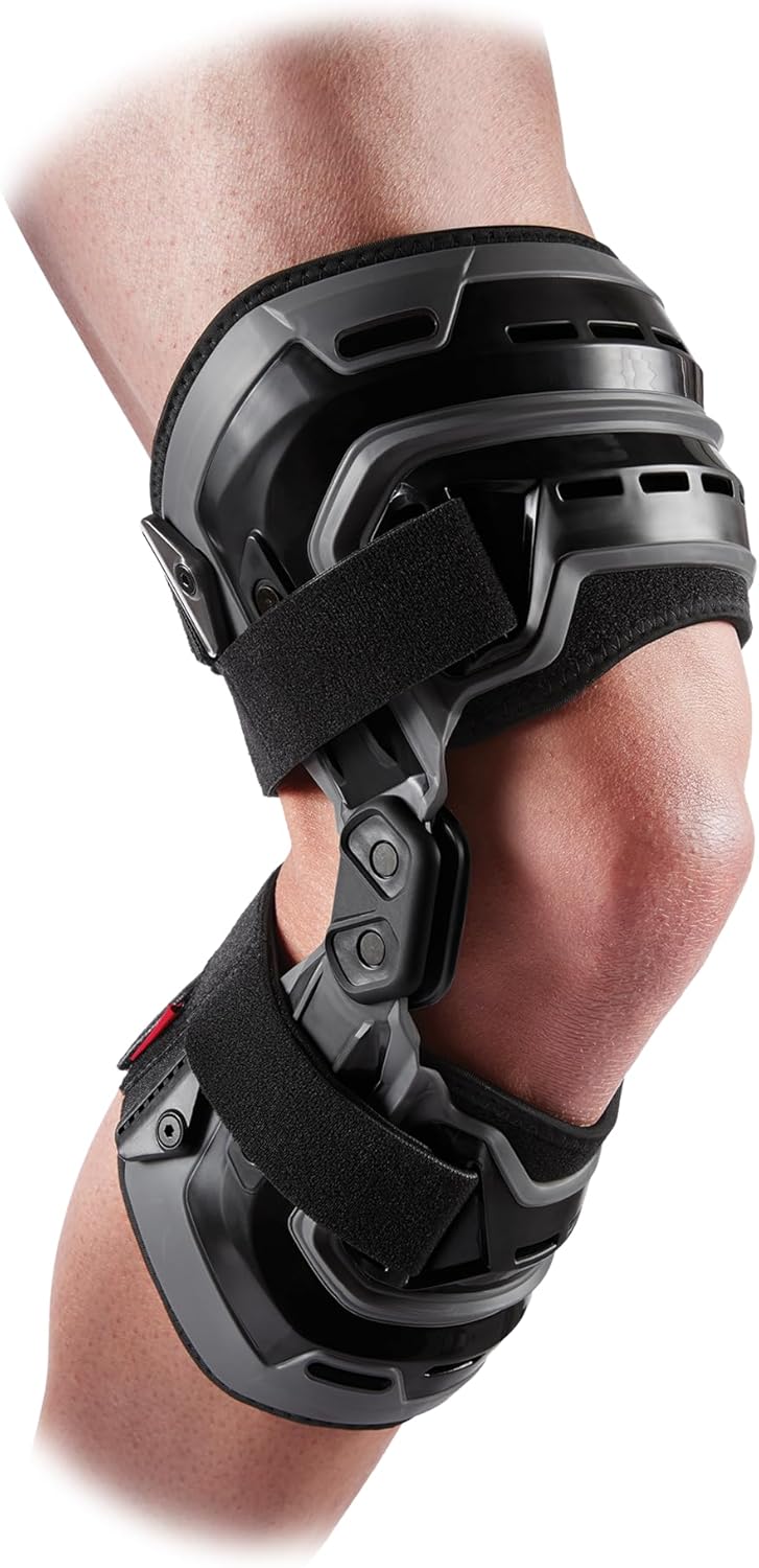 McDavid Knee Brace, Heavy Duty Hinged Knee Braces for Knee Pain, Instabilities, Ligament, ACL, MCL, PCL, Meniscus Injury, Pain Relief, Recovery, Preventive Hyperextension, Left or Right Side
