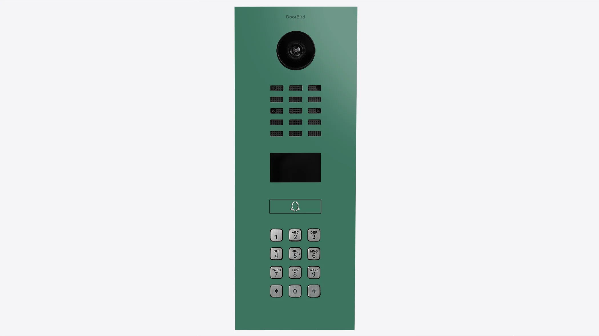 DoorBird D2101KV IP Video Intercom, 1 Call Button in Patina Green, RAL 6000