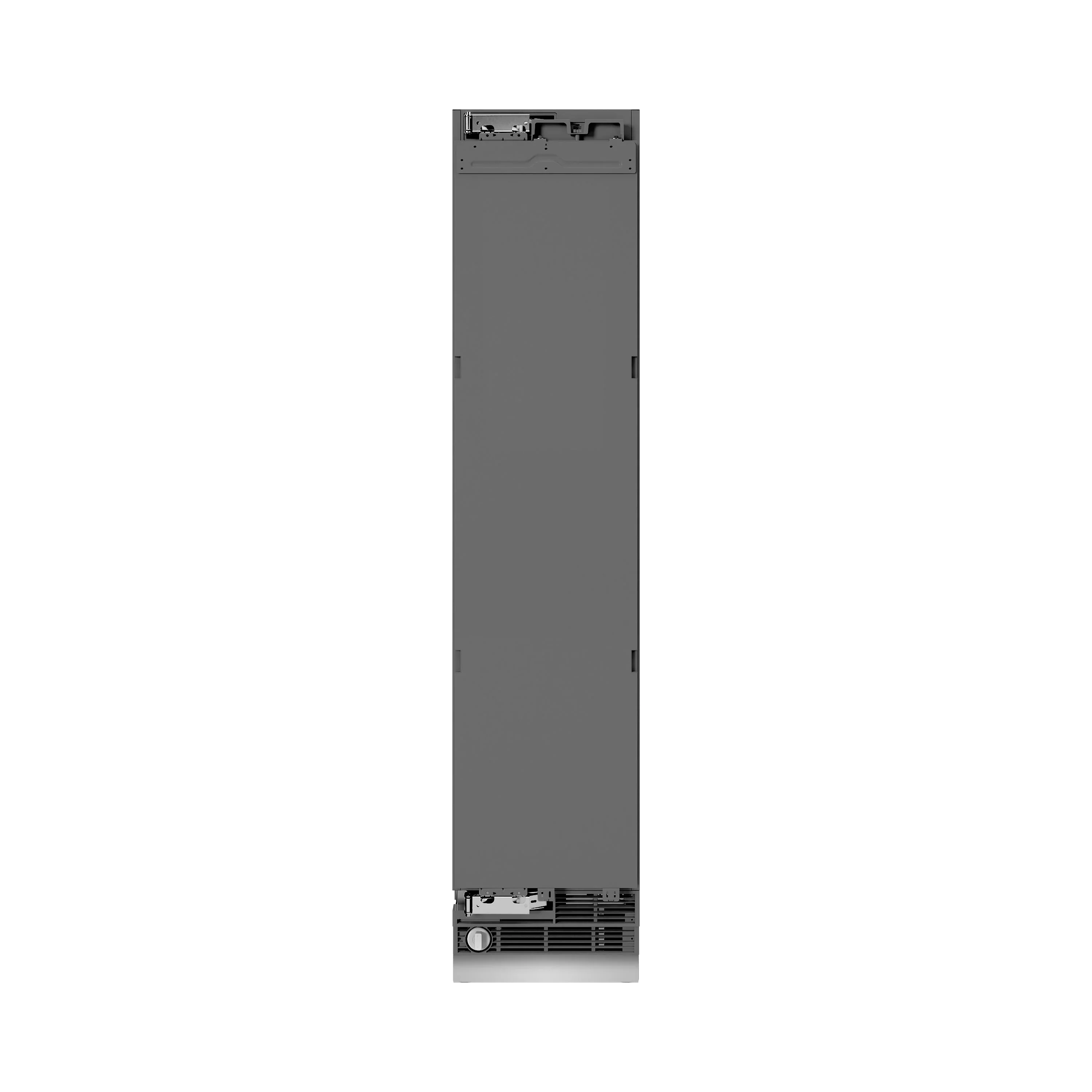 ZLINE 18-Inch 8.6 Cu. Ft. Panel Ready Left Hinge Column Freezer with Graphite Gray Interior (RBCFVL-18)