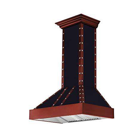 ZLINE 36-Inch Designer Series Oil-Rubbed Bronze Wall Range Hood with 700 CFM Motor (655-BCCCS-36)