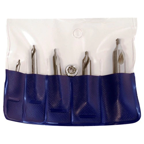#1-#5 × 60 Degree HSS Center Drill Set - Plain Type