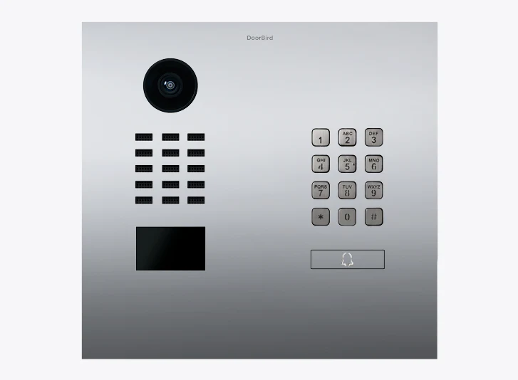 DoorBird D2101KH IP Video Door Station, 1 Call Button in Chrome