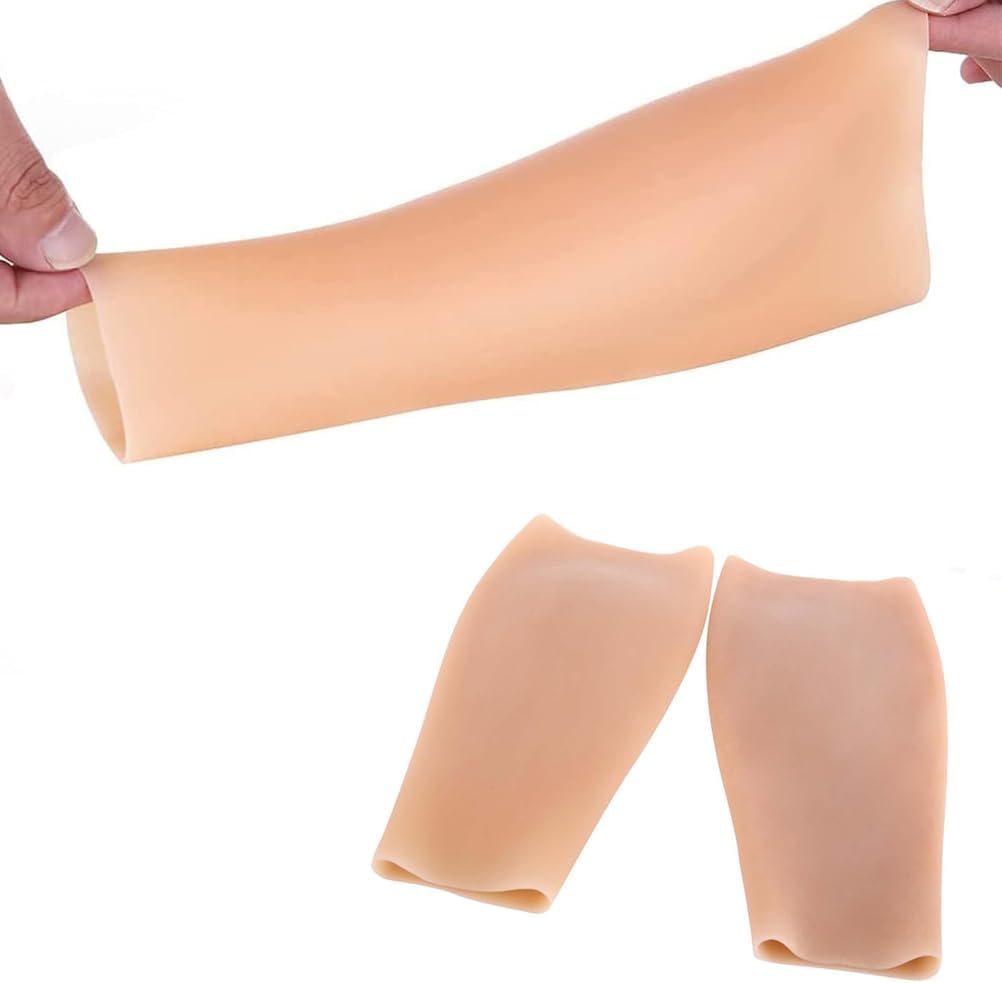 Silicone Calf Pads Artificial Leg Enhancer Calf Corrector Arm Concealer Cover, Calf Corrector for Cover Scar Birthmark