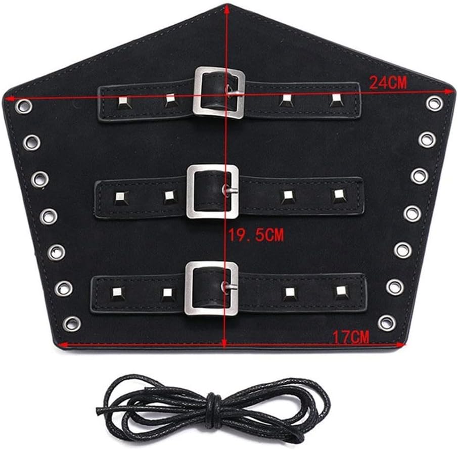 1pcs Wrist Support Armband Leather Punk Wide Archery Arm Guard Bracer Gauntlet Wristband(D)