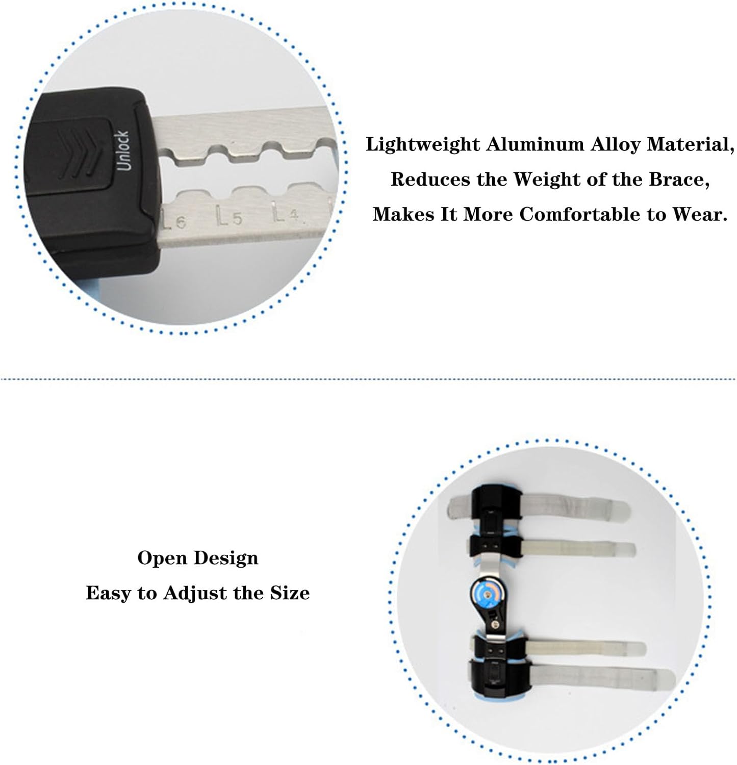 Hinged Elbow Brace Post Elbow Brace with Strap Adjustable Elbow Immobilizer Injury Recovery Support Arm Sling for Strap Men Women Surgery Injury Recovery Pain Relief,Left-Right