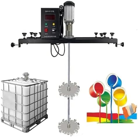980W Electric Paint Mixer Machine with Hanger, Heavy-Duty Stirring Equipment for Ink, Epoxy & Paint Mixing, Professional Agitator Tool for Smooth Consistency