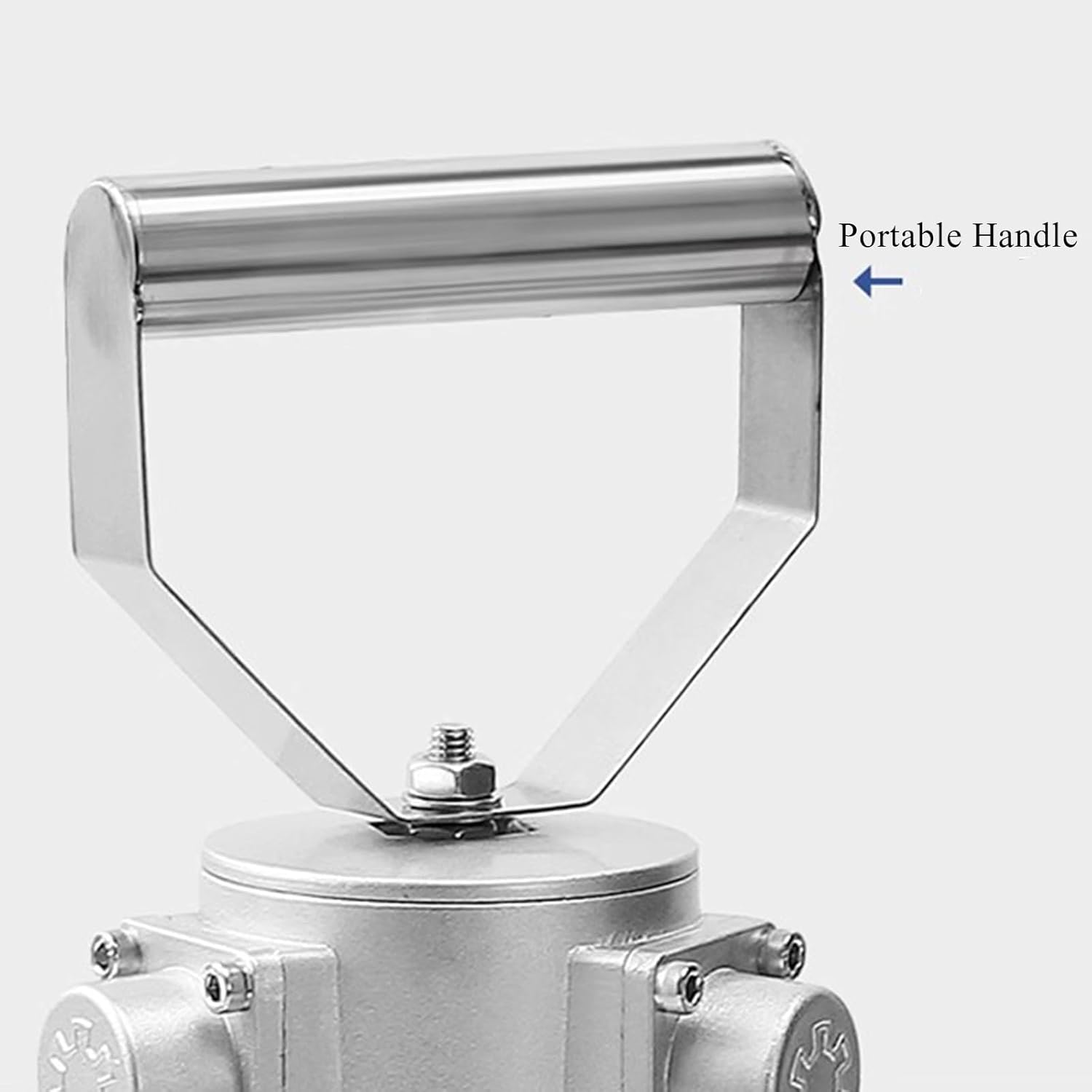 HM&DX 5 Gallons Pneumatic Paint Mixer,Industrial Ink Coating Paint Air Agitator, Stainless Steel Impeller Mixer, 1/8HP 50-2600r/min, Air Agitator Ink Coating Mixing Tool(Portable Version, Silvery)