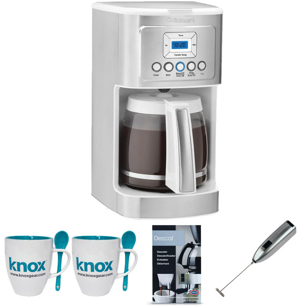 Cuisinart DCC3200W PerfecTemp 14-Cup Programmable Coffeemaker 16oz. Mug Bundle