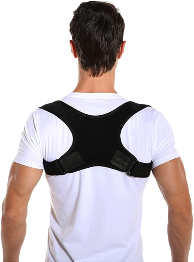 Unisex Adjustable Posture Corrector, Upper Back Brace Clavicle Support for Providing Relief from Neck Back & Shoulder,