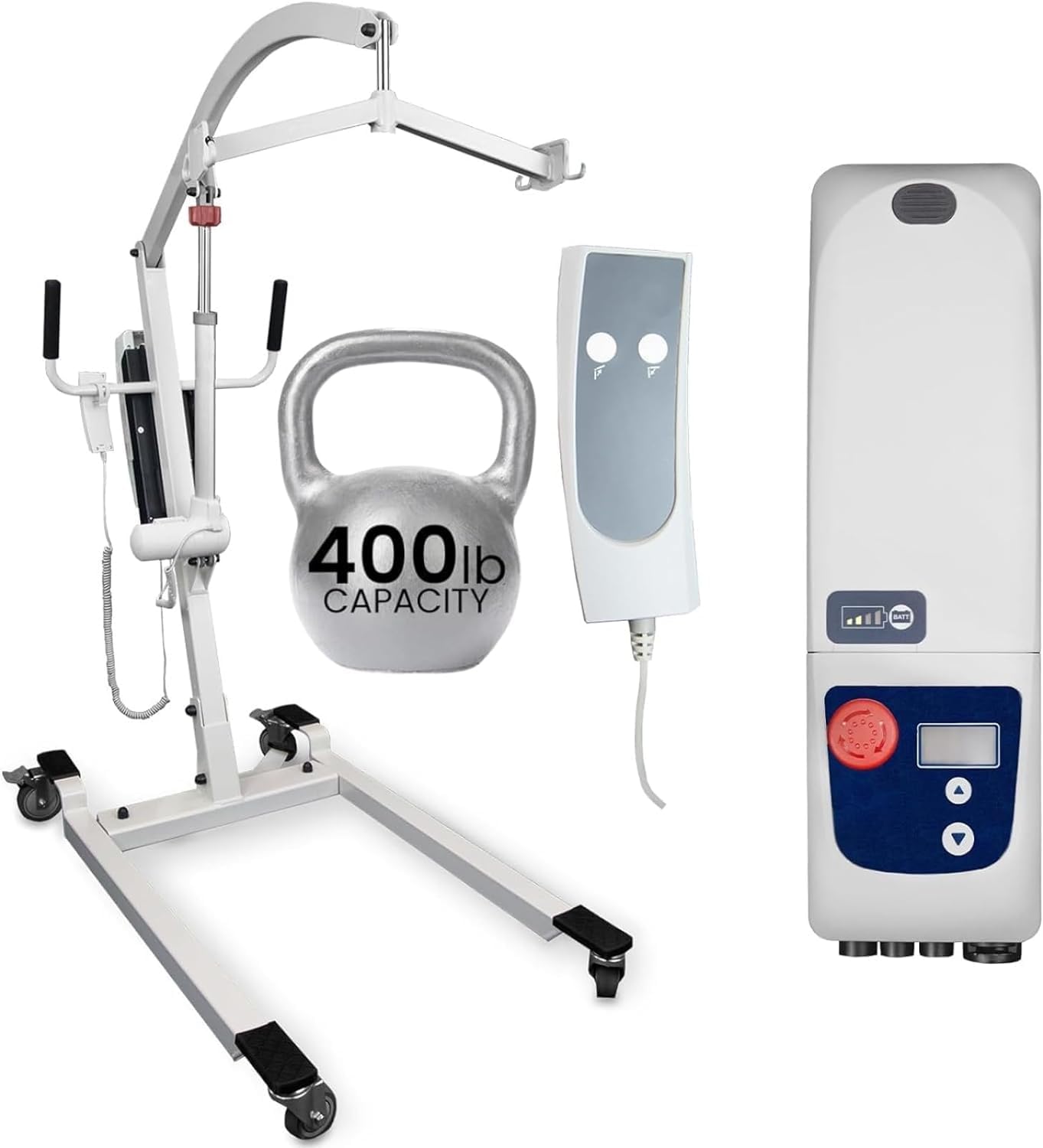 Vive Electric Patient Lift for Home - Transfer Assist Device - Medical Transport Aid - Portable Lifter for Elderly, Bariatric, Handicap, Men & Women