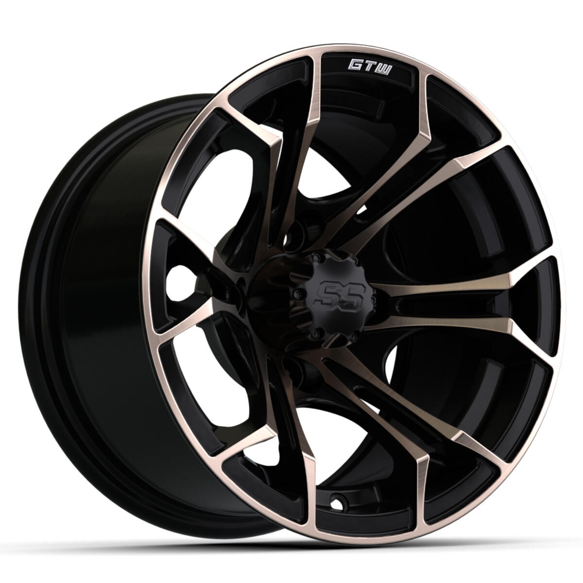 12′′ GTW® Spyder Wheel – Matte Black with Bronze
