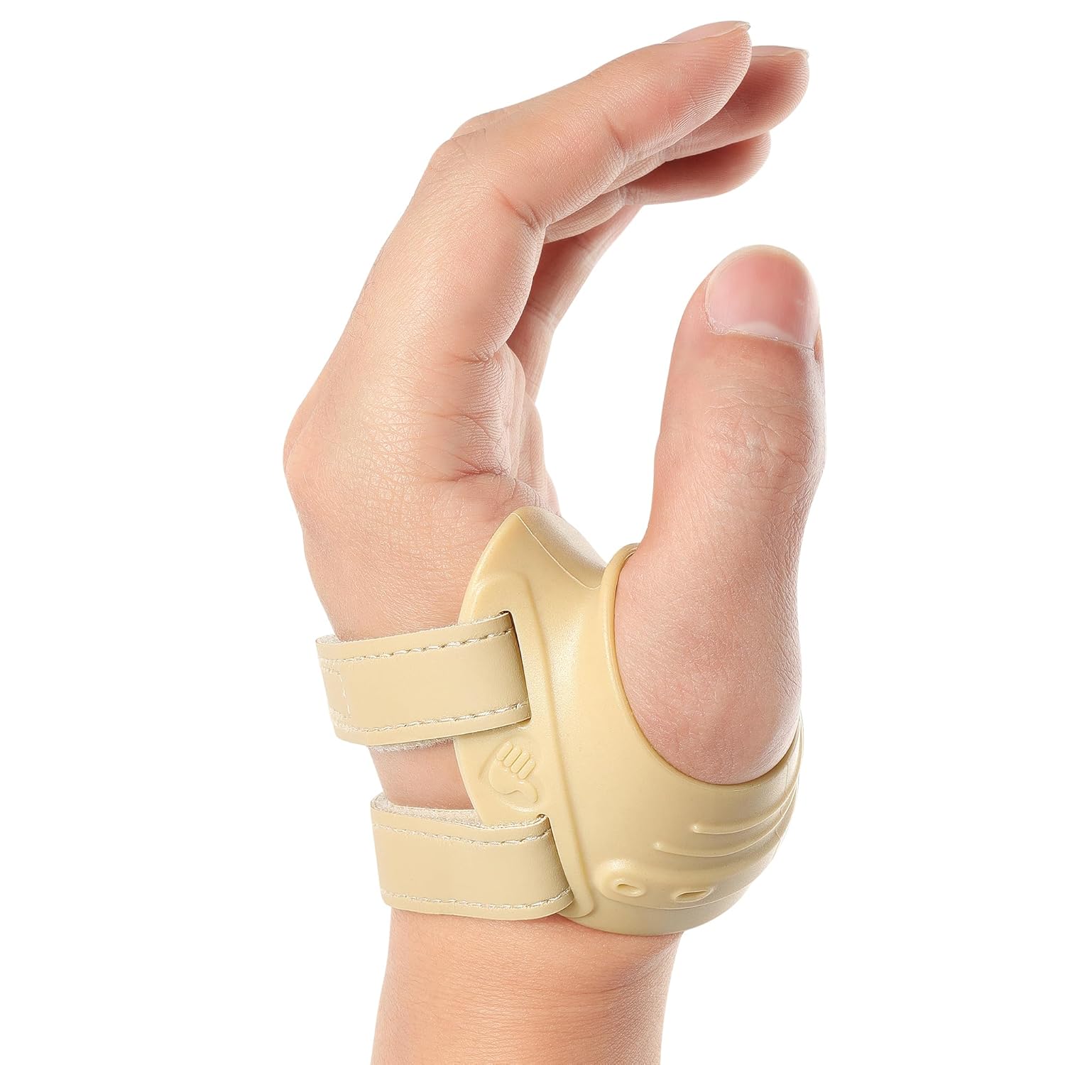 FORTEMOTUS CMC Thumb Brace, Upgrade Thumb Splint for CMC Joint Pain Relief, Beige, Left Bundle with Right, Medium