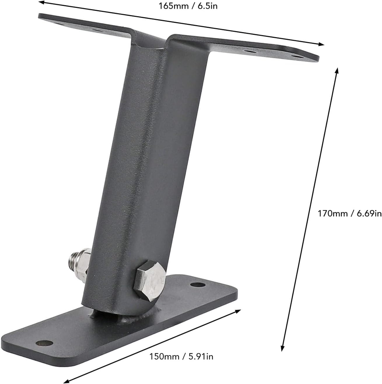 3Pcs Roof Riser Bracket, Stainless Steel Heavy Duty Adjustable Pergola Roof Mount Bracket, 90 Degree Adjustable Roof Beam Bracket with 6 Inch Support Arm for Deck Terrace Pergola,