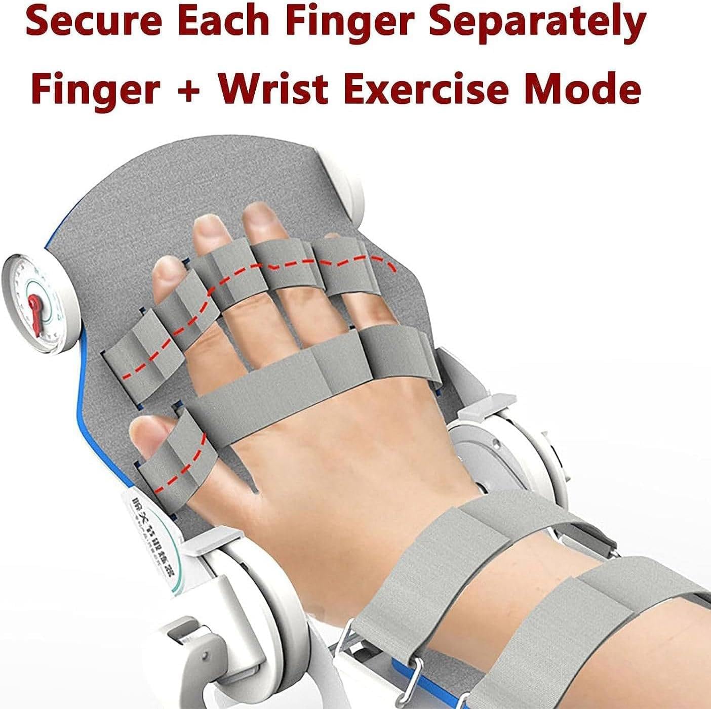 Electric Elbow Joint Rehabilitation Device, Adjustable Post Op Elbow Brace Stabilizer Splint, Full-Angle Exercise, with Remote Control Finger Fixed Rest Hand Splint