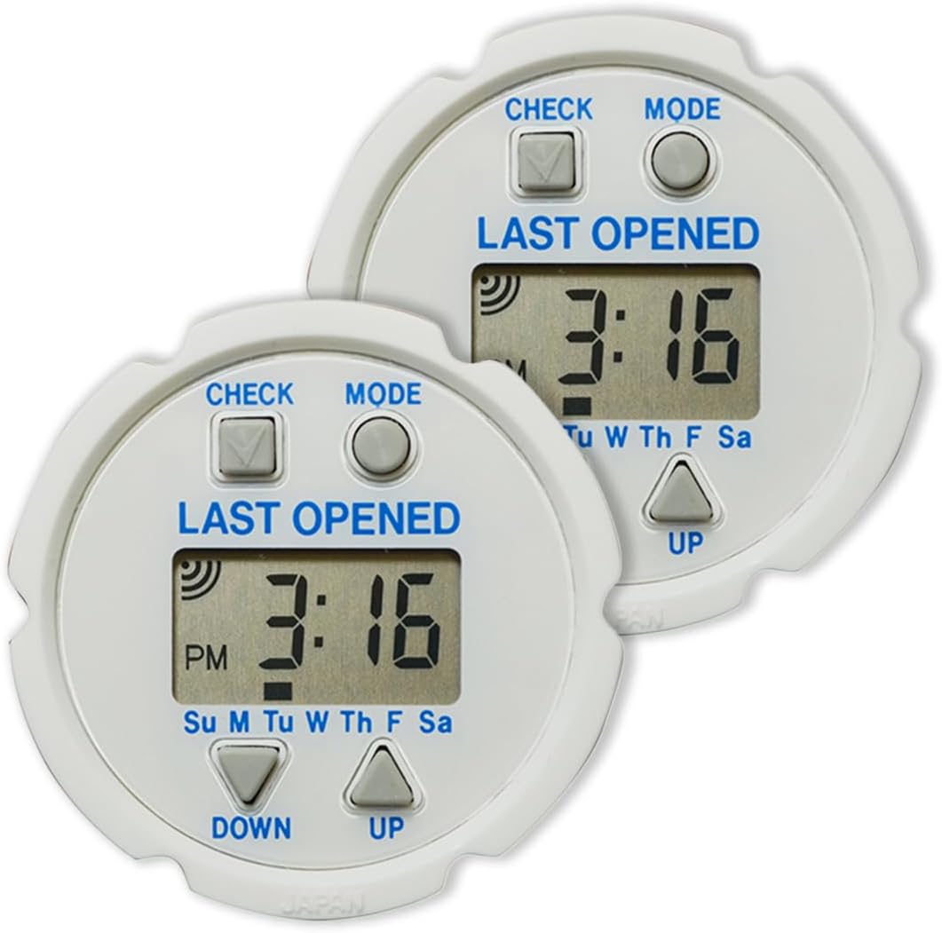 e-Pill TimeCap – Smart Pill Bottle Cap with Last Opened Time Stamp & Up to 24 Daily Alarms (2)