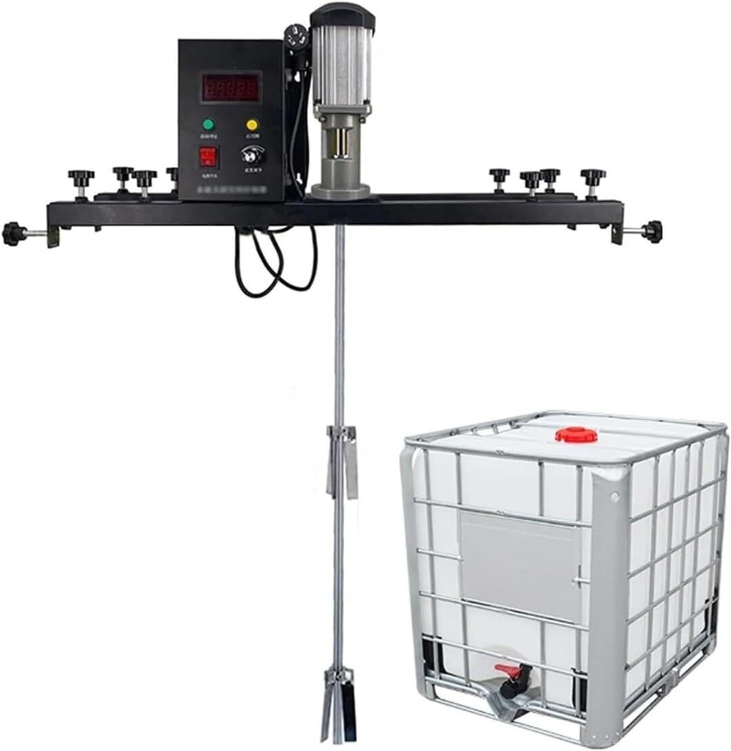 980W Air Agitator Mixer Machine - Adjustable Speed Paint Stirring & Cement Mixing, Ideal for Viscous Liquids, Inks, Dyes & Chemicals