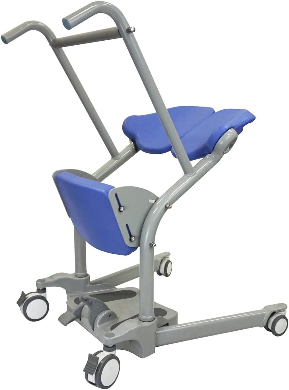 Ascend & GO - Manual Sit to Stand Elderly Assist Transfer Patient Lift Aid, Standing Assist Lift, Senior Transport Assistance Patient Chair, Stand Up Lift - Homecare Professional Use 400lbs. Lift Cap