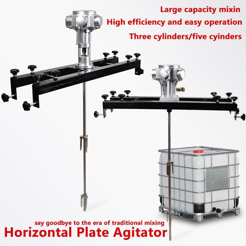 Heavy-Duty Electric IBC Agitator Mixer | 3-Cylinder Pneumatic Stirrer for Paint, Coatings & Viscous Liquids | Industrial Barrel Blender for Ink, Chemicals & Adhesives Mixing