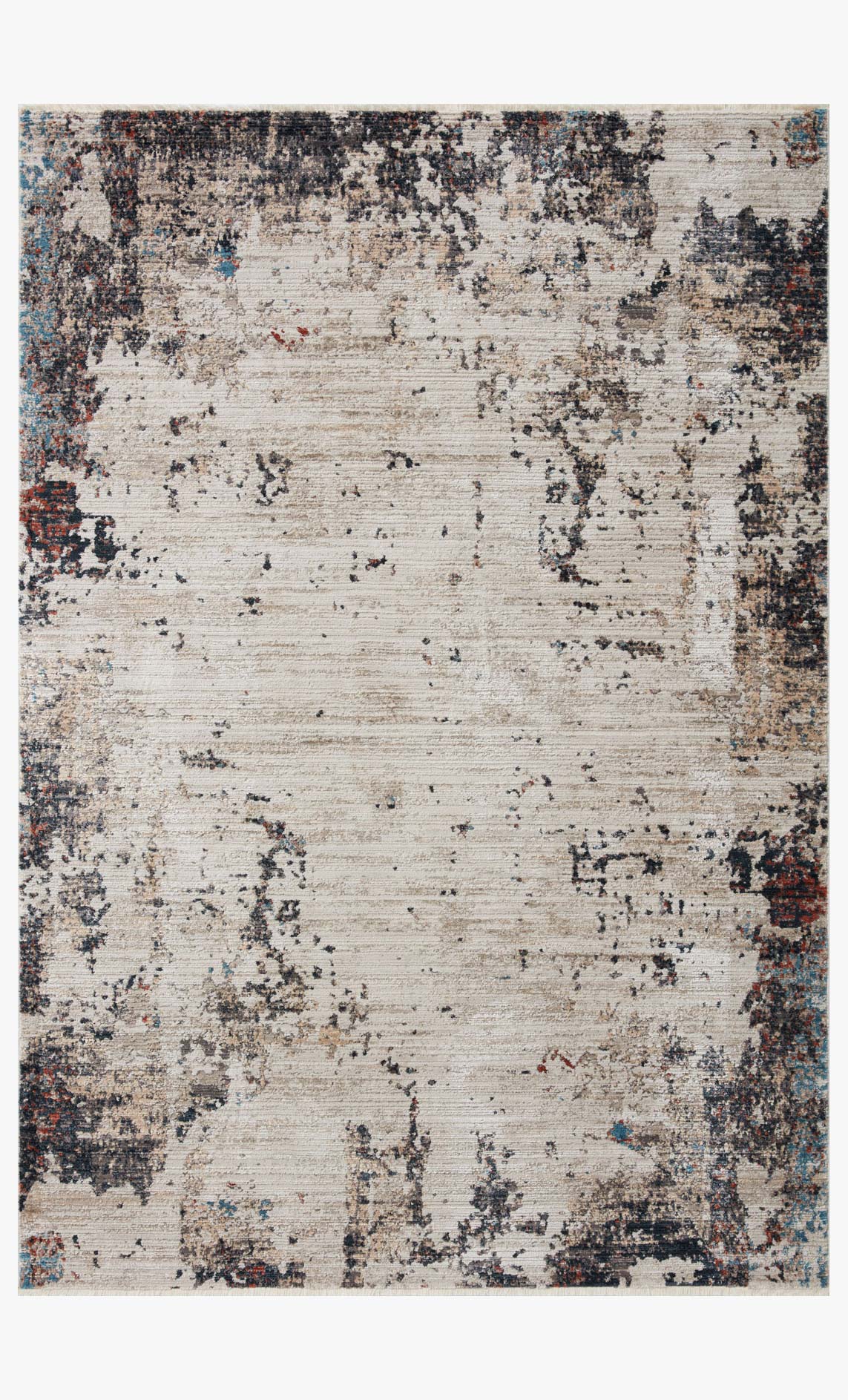 Loloi Leigh Collection - Transitional Power Loomed Rug in Ivory & Charcoal (LEI-05)