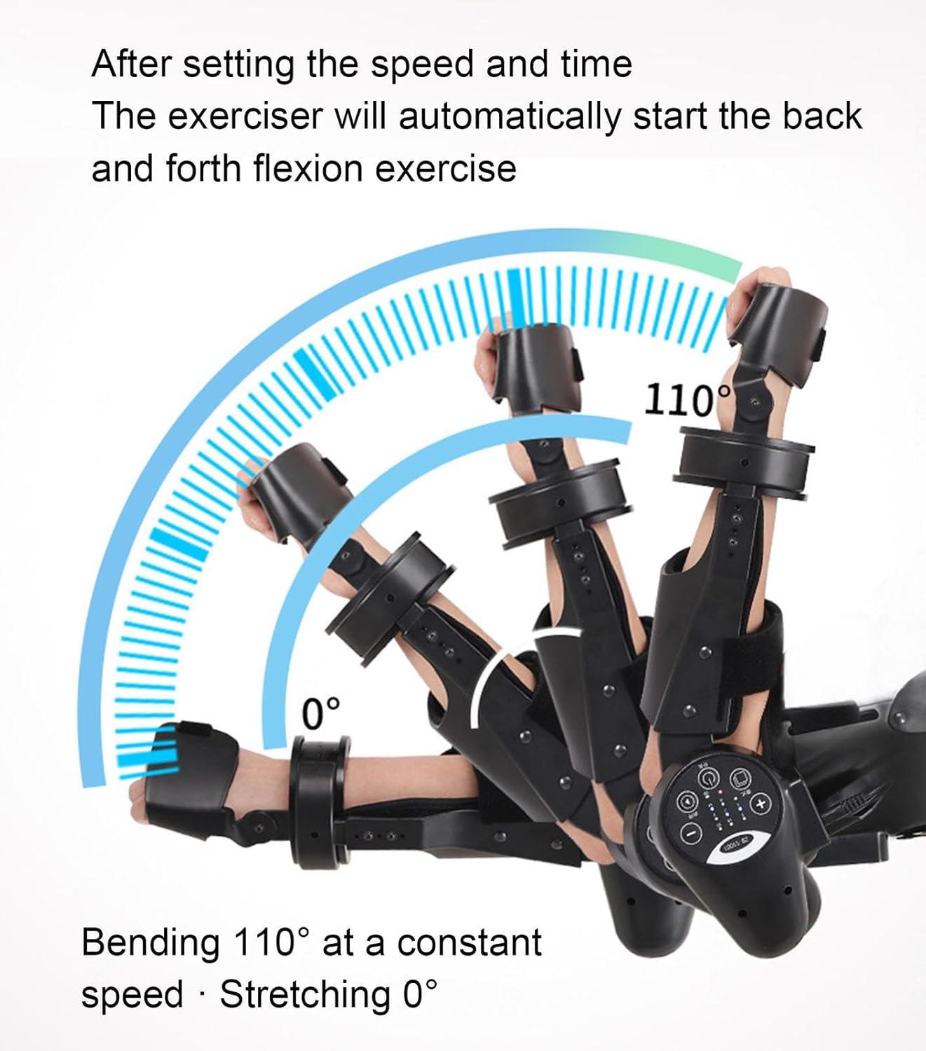 Electric Elbow Joint Rehabilitation Device, Hinged Elbow Brace Arm Exerciser, Wireless Intelligent Key Control, Precisely Control The Extension and Flexion Angle,