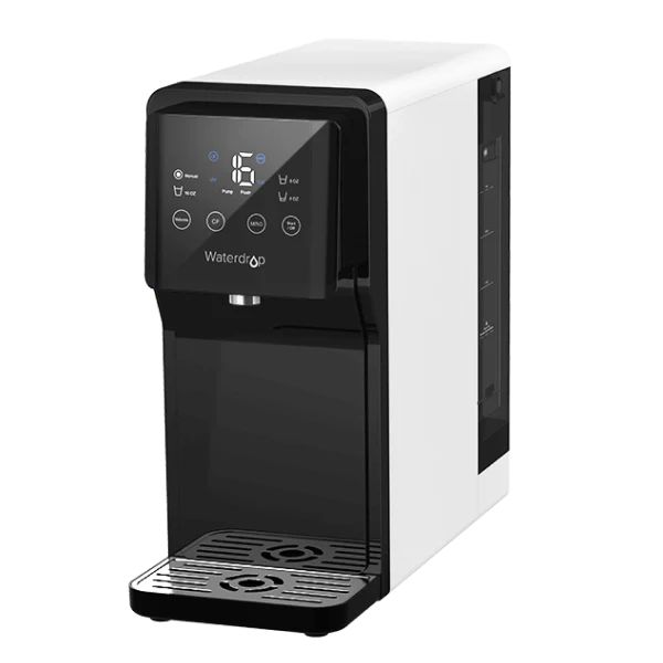 Waterdrop Countertop Reverse Osmosis System, 4 Stage Reverse Osmosis Water Filter Countertop, 3:1 Pure to Drain, Reduce PFAS, No Installation Required (WD-N1-W)