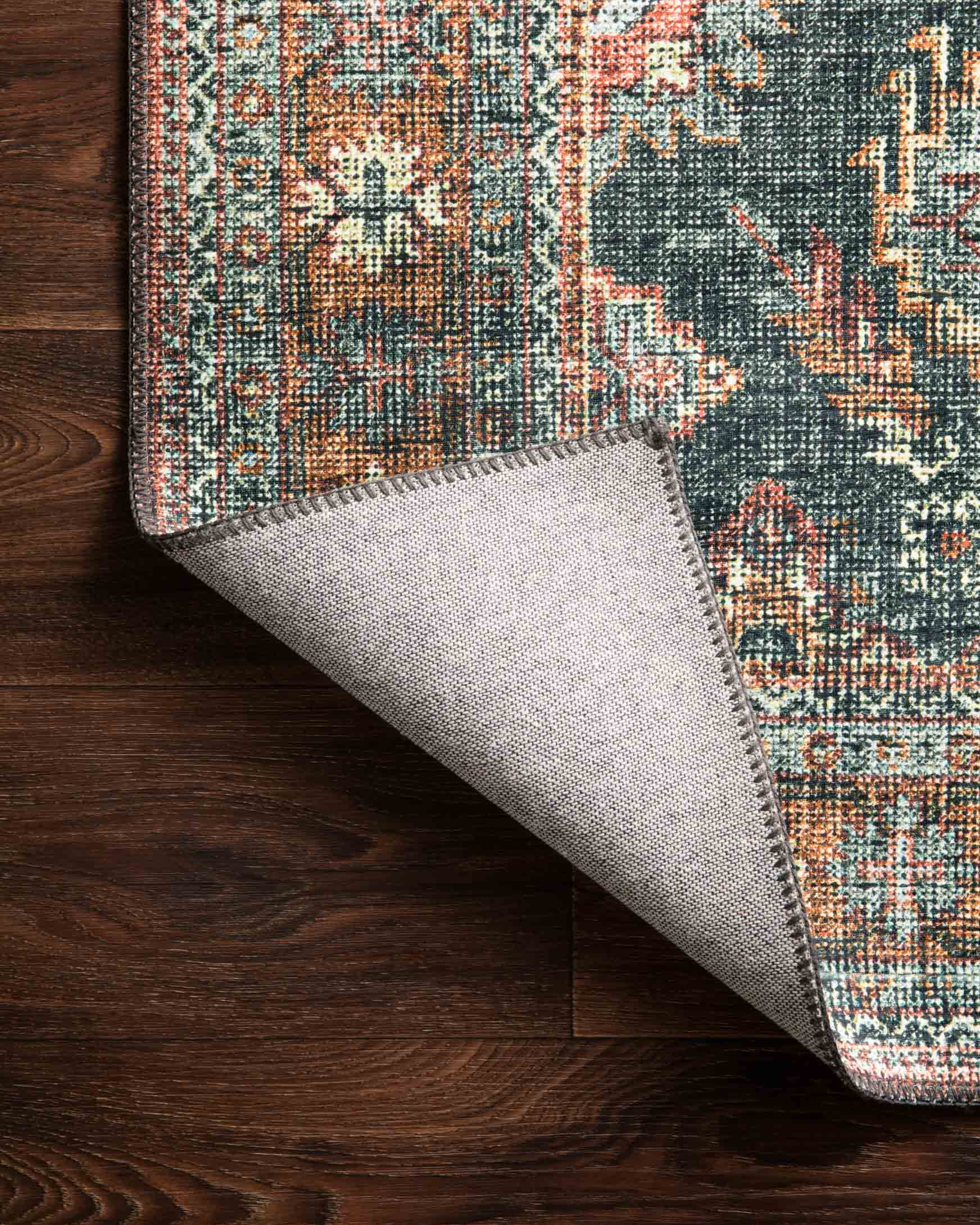 Loloi II Skye Collection - Traditional Power Loomed Rug in Sea & Rust (SKY-10)