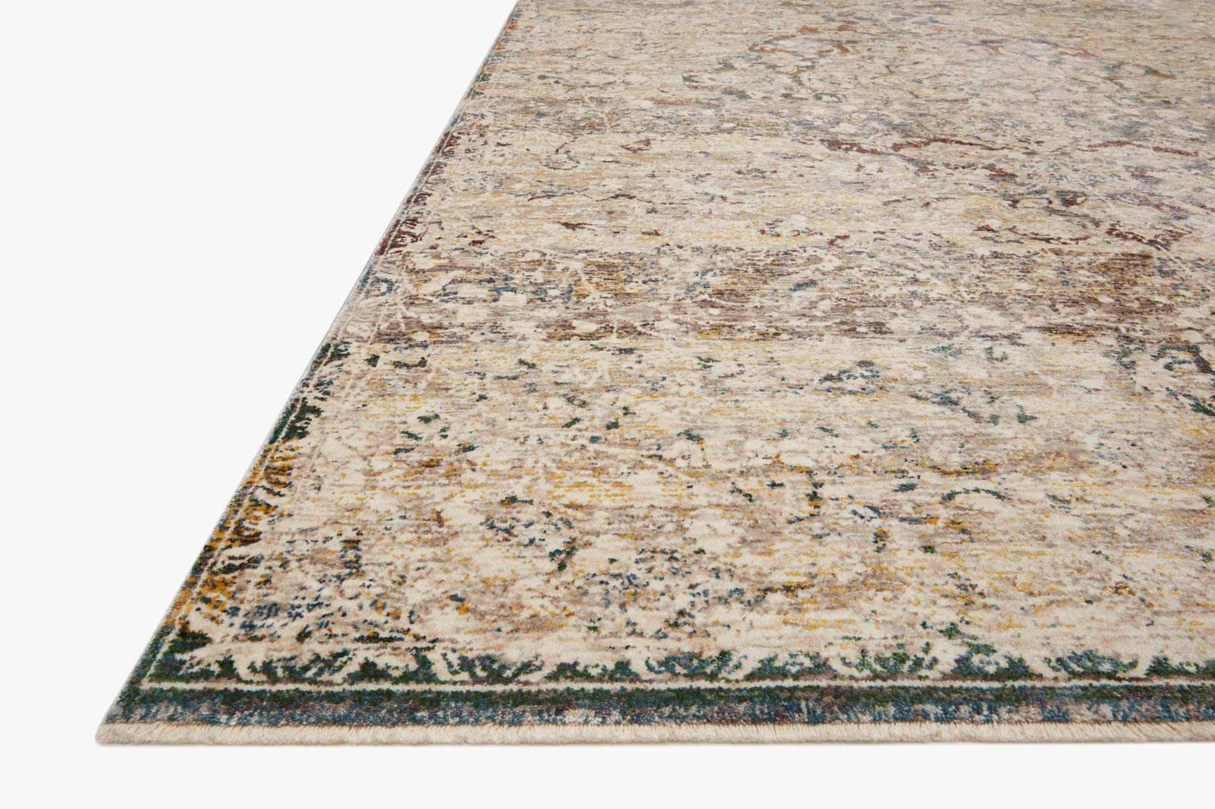 Loloi Lourdes Collection - Traditional Power Loomed Rug in Ivory (LOU-06)