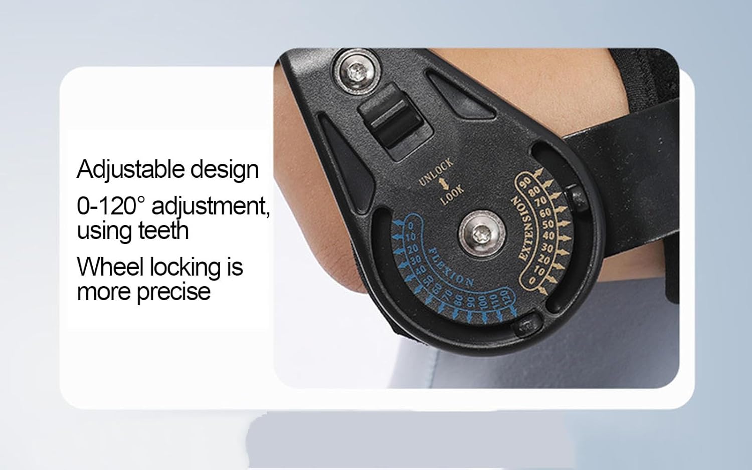 Adjustable Hinged Rom Elbow Brace, Elbow Joint Fixed Brace for Men Women, Elbow Splint Immobilizer for Surgery Injury Recovery, Elbow Pain Relief Hand Arm Splint,right