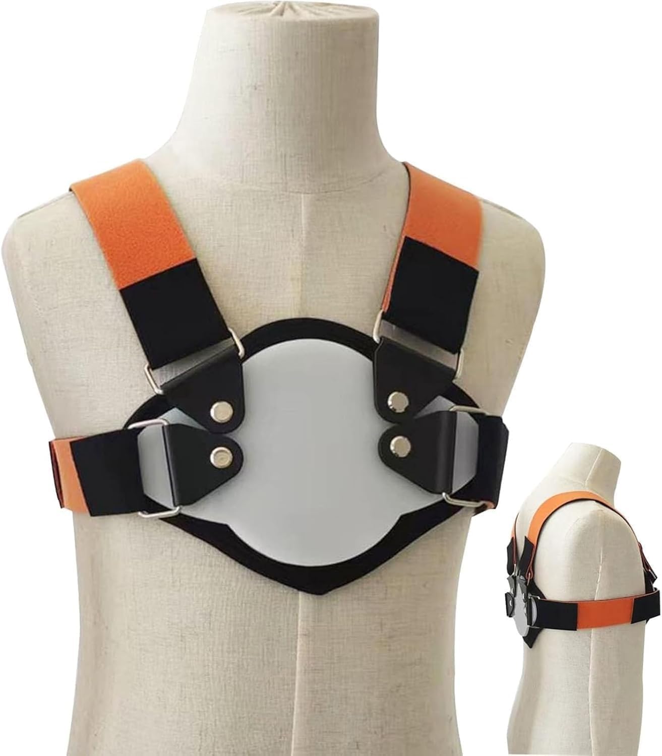 Pectus Carinatum Orthosis Brace, Pigeon Chest Orthosis Support, External Pressure Assistance for Correction, Freely Adjust The Size & Skin-Friendly and Breathable, Day and Night Use(X-Large)