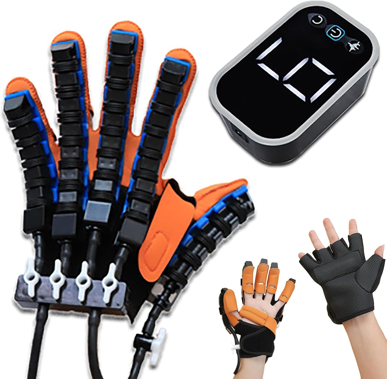 Rehabilitation Robot Gloves Robotic Hand Glove for Stroke Rehab, Finger Hand Function Recovery Equipment with Multiple Training Modes