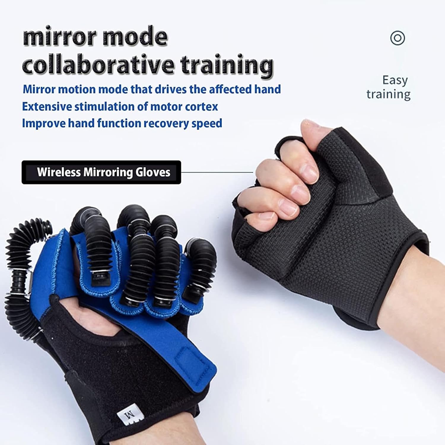 Robot Glove Hand Training Rehabilitation Hand Strengthener Finger Orthosis for Stroke Hemiplegia Hand Function Recovery,Left-L