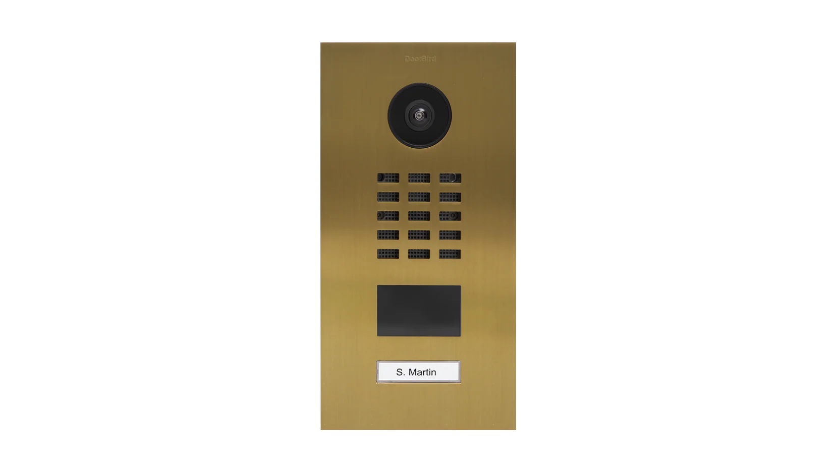 DoorBird D2101V IP Video Door Station, 1 Call Button in Gold