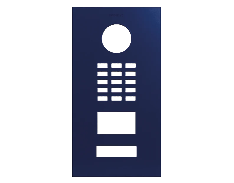 DoorBird Front Panel for D2101V in Ultramarine Blue, RAL 5002