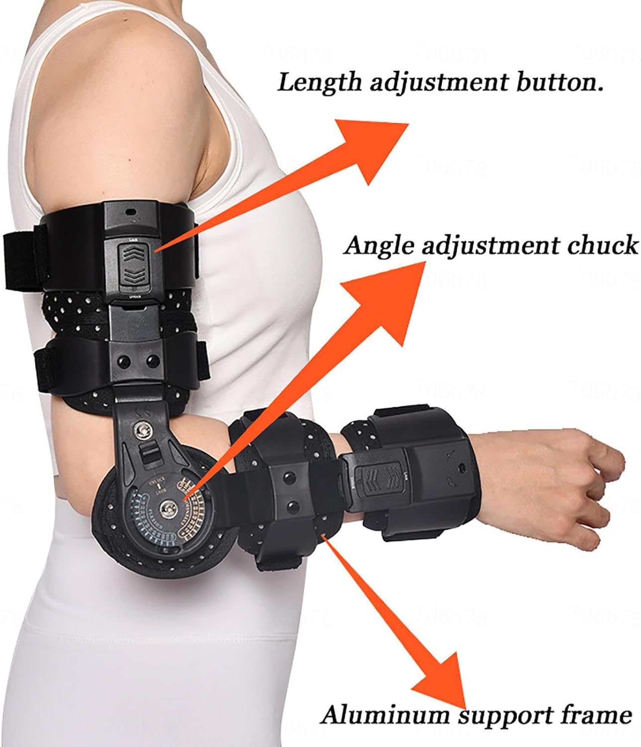Hinged Elbow Brace Arm Support for Ulnar Nerve Entrapment, Post OP Elbow Brace for Cubital Tunnel Syndrome Physical Therapy and Recovery,for Sleep and Work, for Woman, Man,Left
