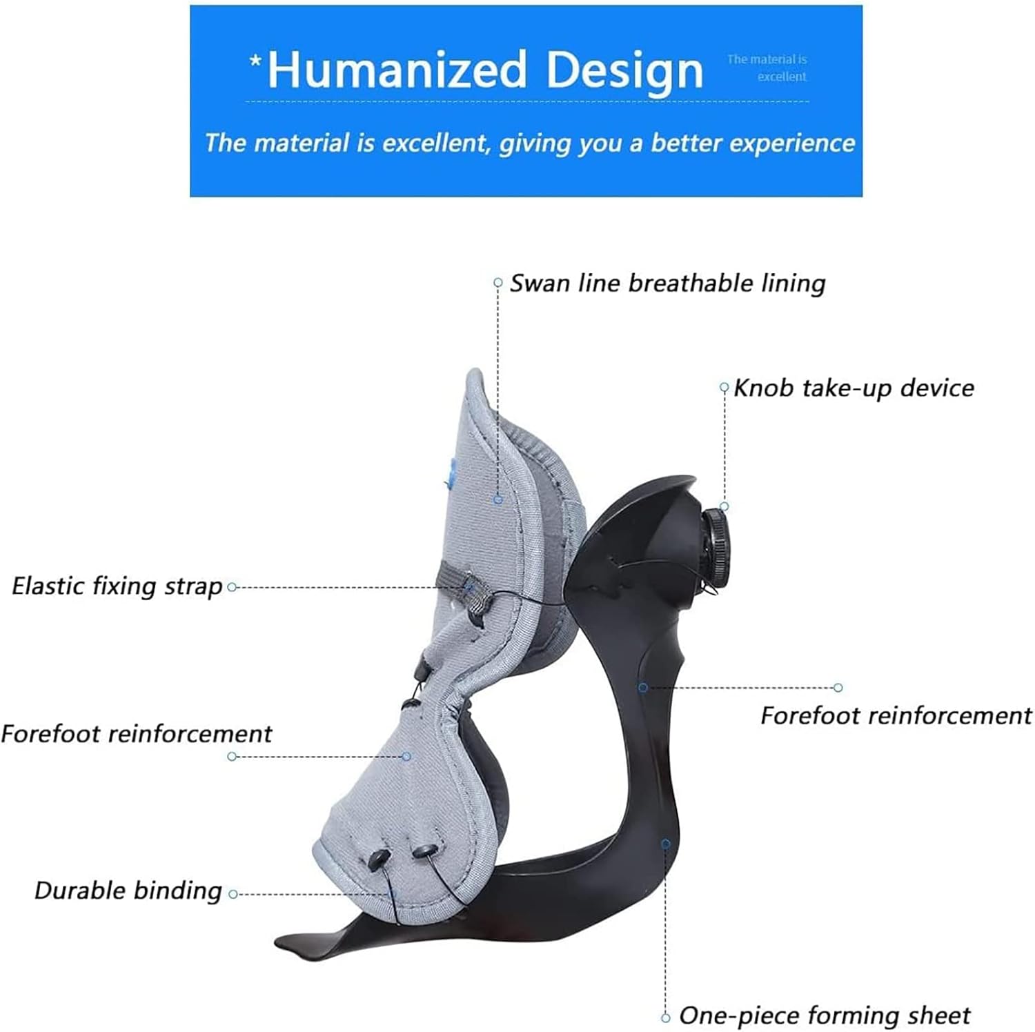 Drop Foot Brace, AFO Ankle Fixation Device, Bionic Foot Structure, Adjustable Foot Drop Brace Assist Strap, for Plantar Fasciitis, Arch Foot Pain, Achilles Tendonitis Support for (Right-XL