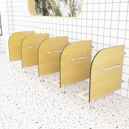 Urinal Privacy Screen - Floor-Mounted Partition for Public Restrooms, Perfect for Schools, Shopping Malls & High-Traffic Areas, Durable & Easy to Install