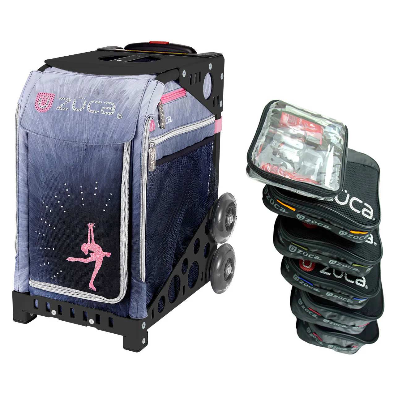 Zuca Ice Dreamz Lux Sport Insert Bag with Black Frame and Packing Pouch Set