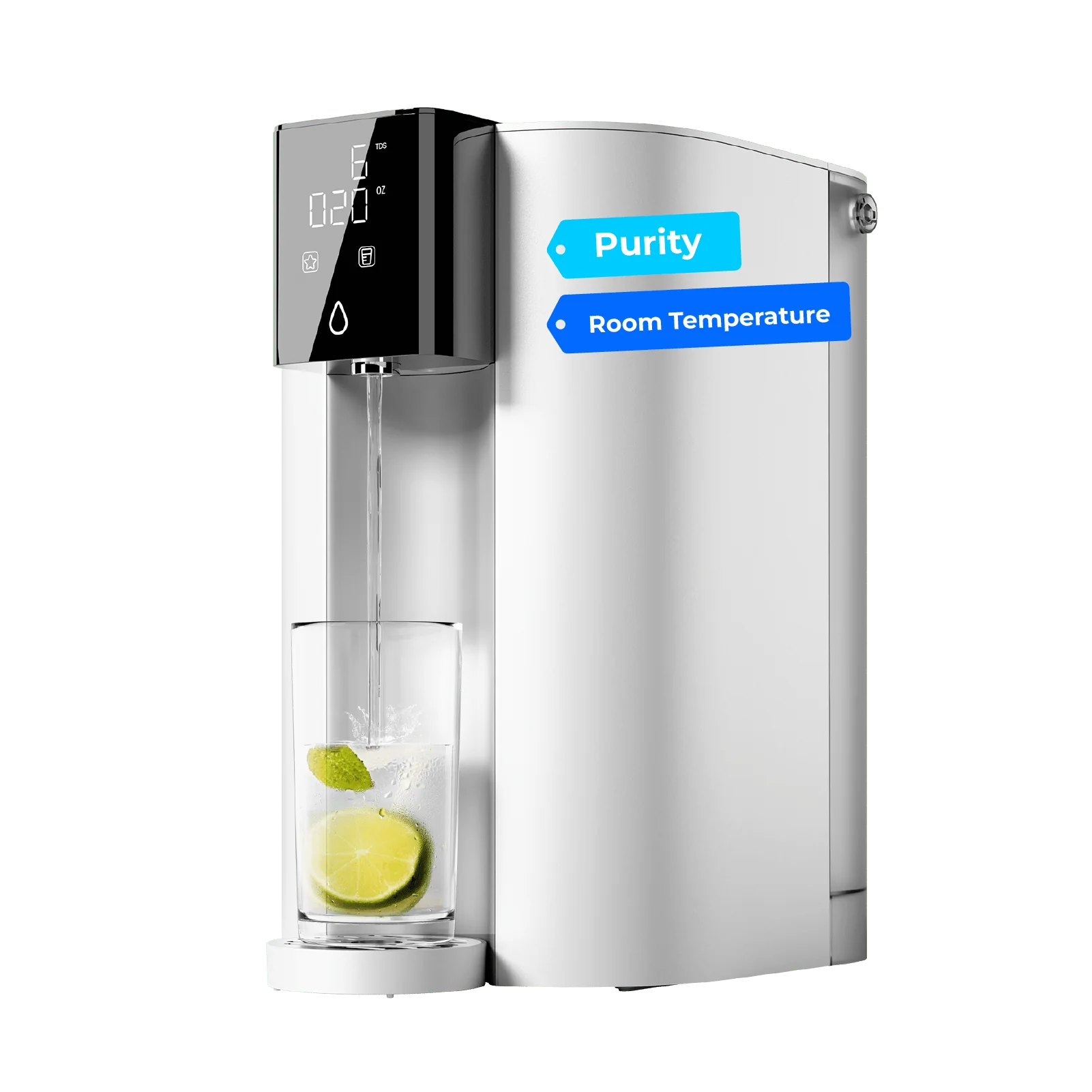 Waterdrop Countertop CoreRO System, 5-stage RO Filtration with Portable Pure Water Tank, White (WD-C1S-N)