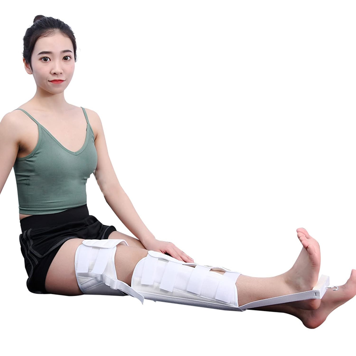 HUANGJUN Drop Orthosis Knee Leg Joint Fixed Brace Foot Orthosis Restore Ankle Sprain Osteoarthritis Breathable Fracture Splint for Leg Protection&Pain Relief