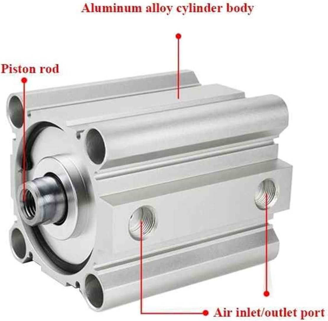 CDQ2B100 CQ2B100 Double Acting Thin Compact Cylinder with Magnetic(Stroke 5mm,CDQ2B100)