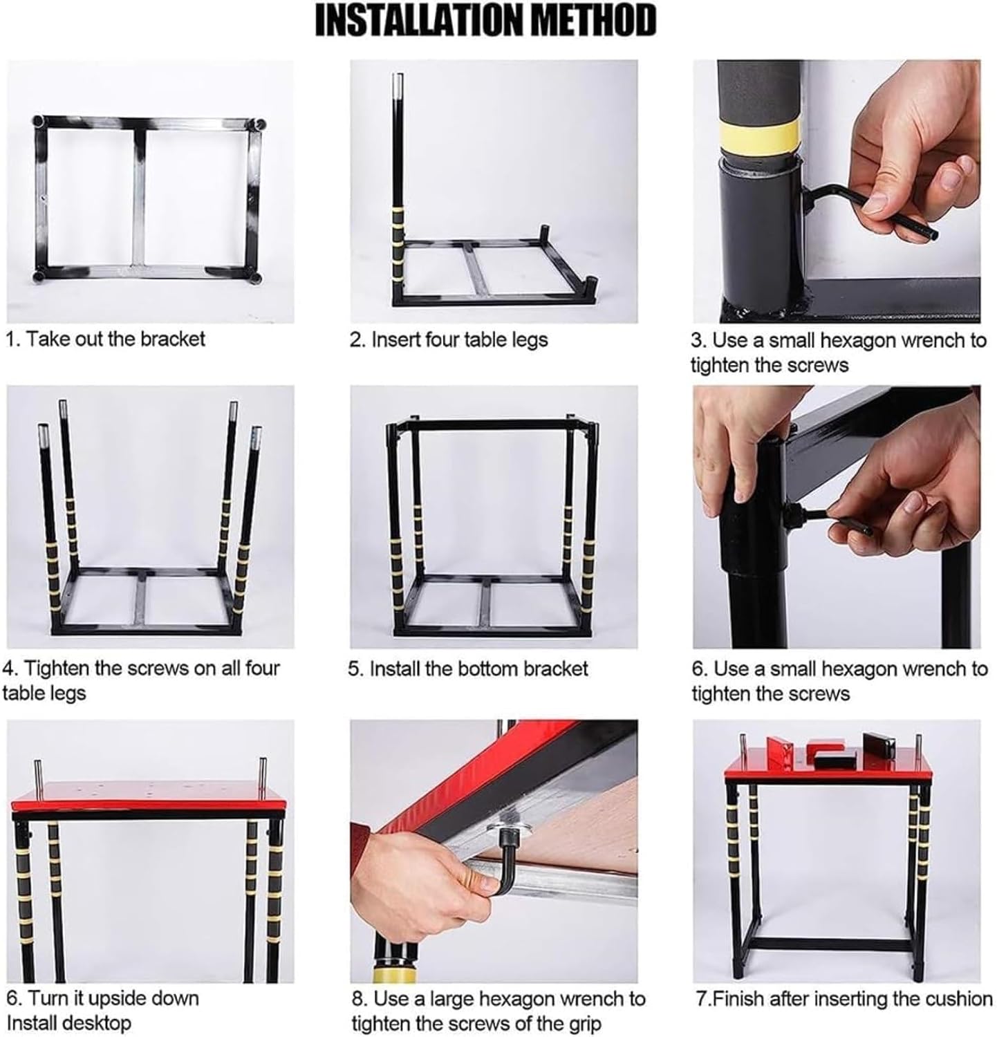 Professional Arm Wrestling Battle Table, Home Gym Club Heavy Duty Armwrestling Tables Board, Standard Fitness Equipment for Competition Training