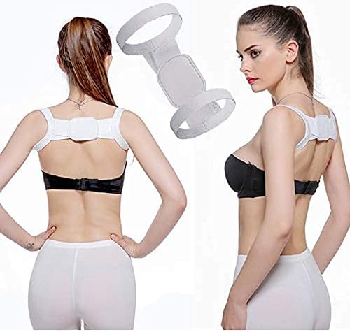 Posture Corrector Adjustable Back Posture Corrector Upper Back Brace Shoulder Clavicle Support Belt Posture Correction Men Women Back Brace (Color : Slimming Black, Size : S)