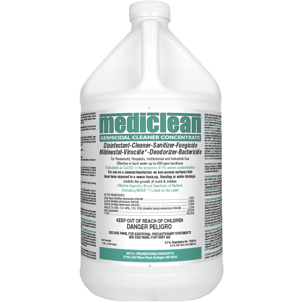 MediClean Germicidal Cleaner Concentrate - Case of 4