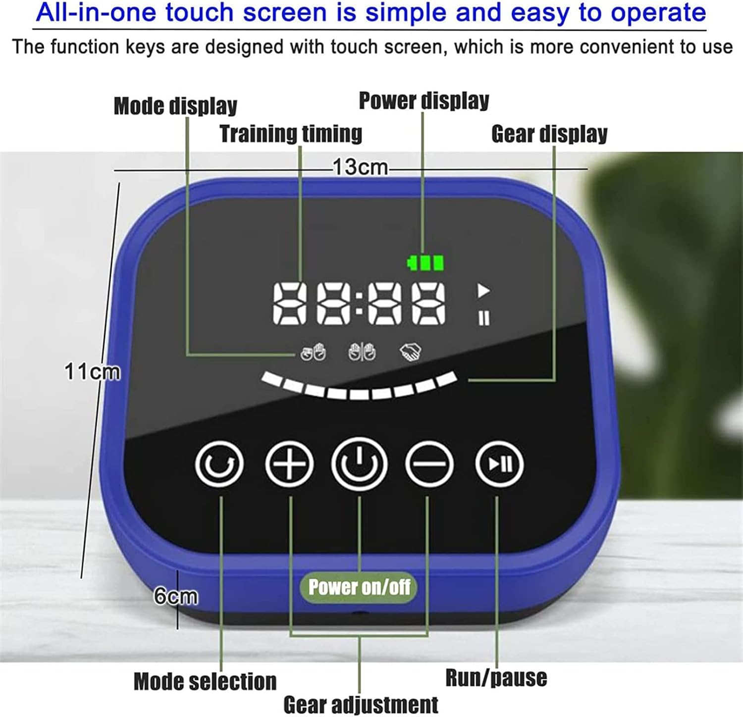 Rehabilitation Robot Gloves, Functional Finger Rehabilitation Trainer, for Stroke Hemiplegia Arthritis Hand Patients(Size:L Code,Color:Left Hand)