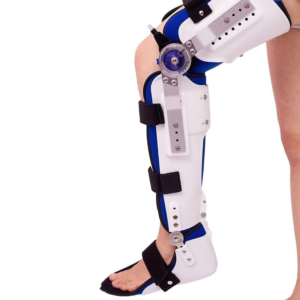 Ankle Joint Fixation Knee Foot Orthosis Brace Hip Ankle Foots Orthosis Adjustable Hip Abduction For Leg Fracture And Foot Drop Hinged Knee Support(LEFT)