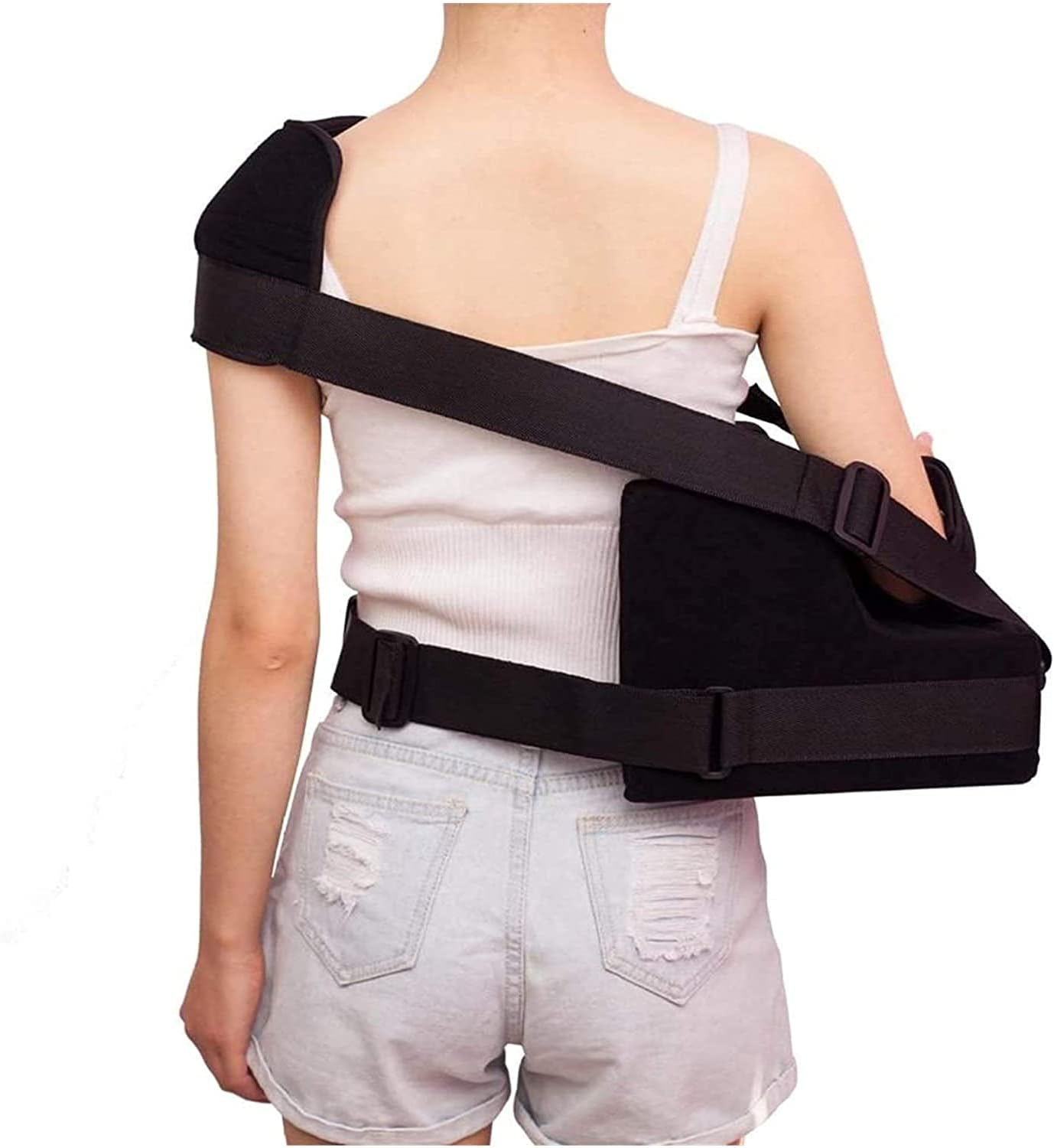 arm sling shoulder sling arm brace shoulder immobilizer Shoulder Support Abduction Slings for Women and Men Rotator Cuff and Elbow Brace(Color:Comfortable;Size:Leftarm)