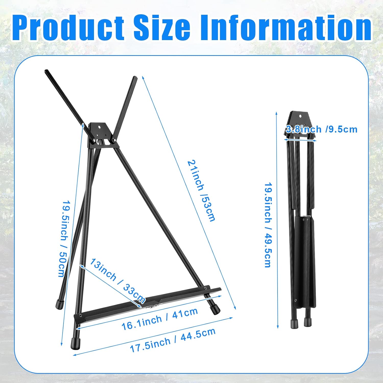 Xinnun 24 Pack Aluminum Tabletop Display Easels 15